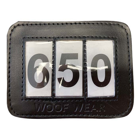 Woof Wear Bridle Competition Number Holder #colour_black