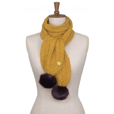 Toggi Gresham Knitted Scarf #colour_mustard