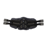 Stubben Equi-Soft® Short Saddle Girth with Cover - Black #colour_lambskin-anthracite-black