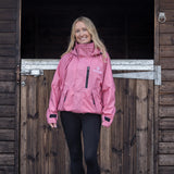 EQUIDRY Women's Shortie Mesh Lining Mac #colour_dusky-pink