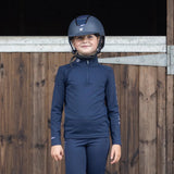 EQUIDRY Children's Water Repellent Base Layer #colour_navy-white