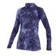 Shires Aubrion Ladies Revive Long Sleeve Base Layer #colour_navy-tie-dye