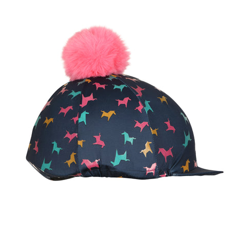 Shires Tikaboo Children's Hat Cover #colour_pink-horses