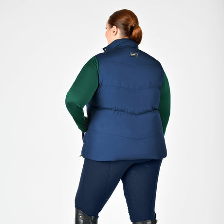 Dublin Ladies Curve Patrice Puffer Vest #colour_naval-academy