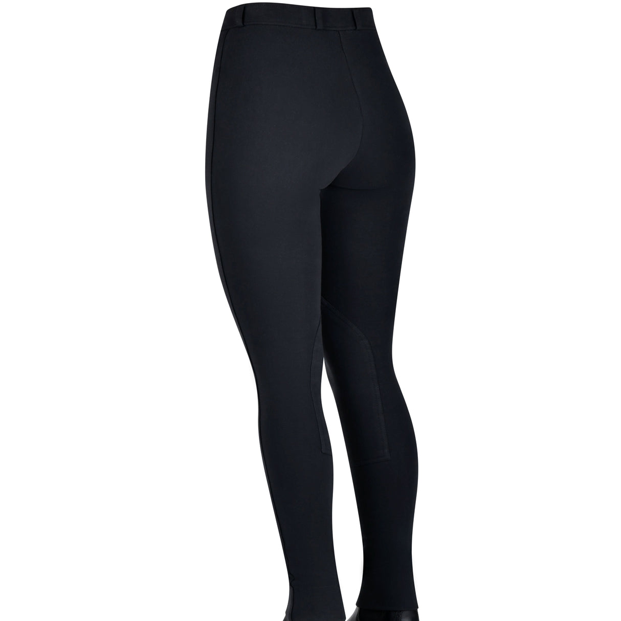 Saxon Warm Up Childs Zip Front Jodhpurs #colour_black