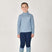 Dublin Children's Breathable Long Sleeve Riding Top #colour_blue-fog