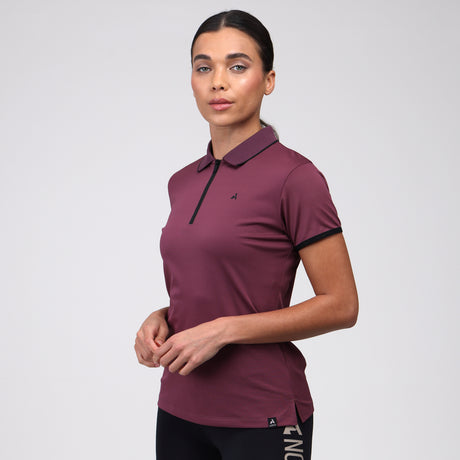 Shires Aubrion Ladies React Tech Polo #colour_mauve