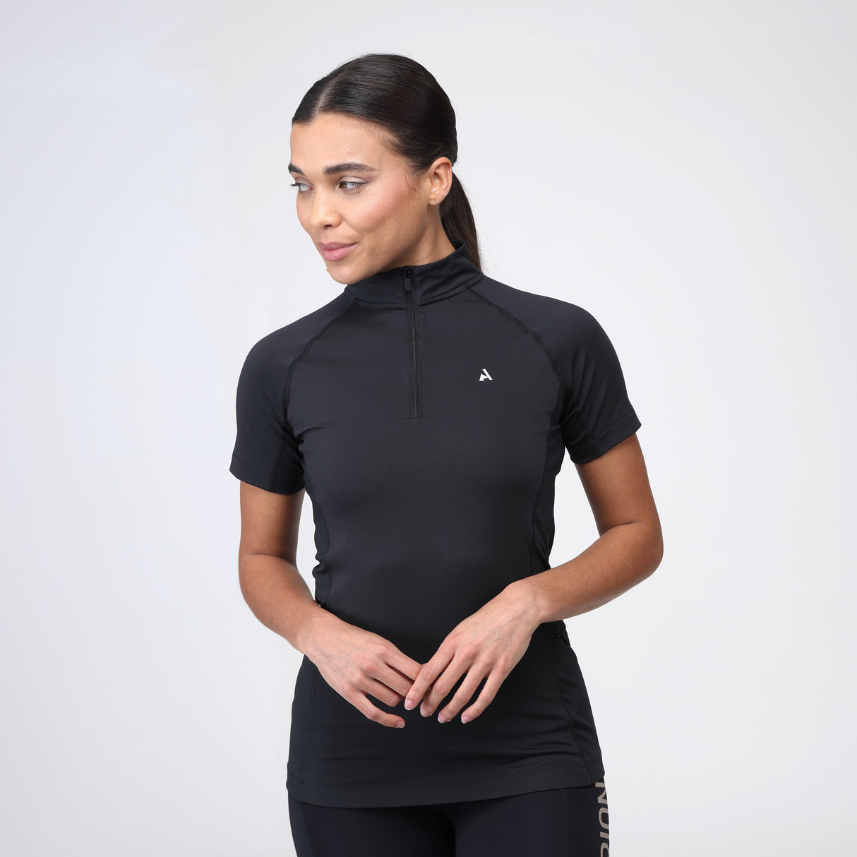 Shires Aubrion Ladies React Short Sleeve Base Layer #colour_shadow