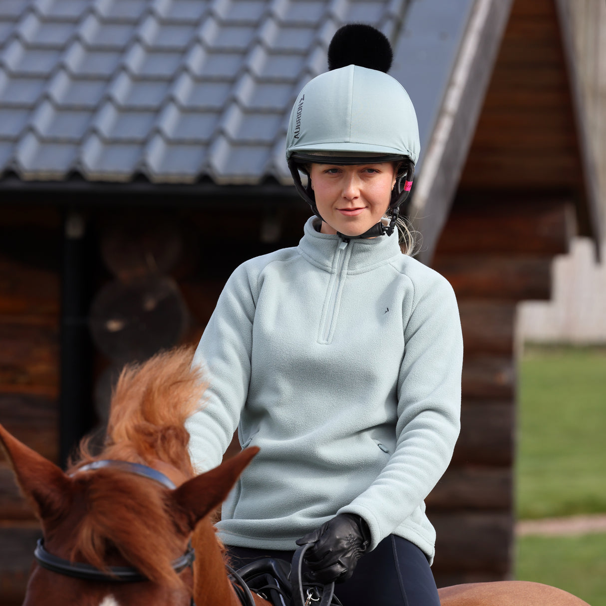 Shires Aubrion React Hat Cover #colour_sage