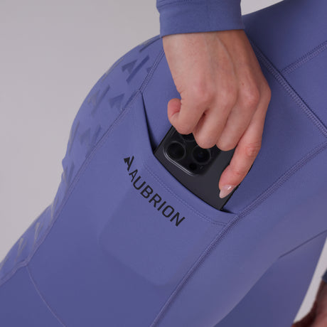 Shires Aubrion Ladies React Winter Riding Tights #colour_sky