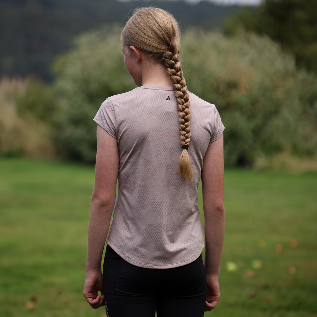 Shires Aubrion Young Rider React Tech T-Shirt #colour_sand