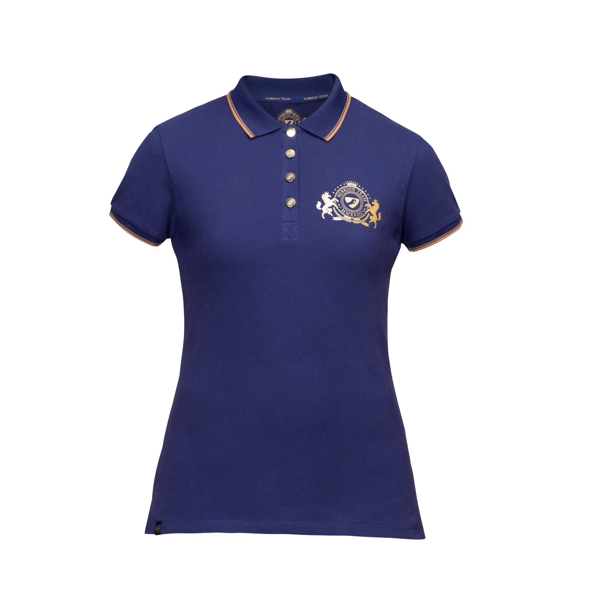 Shires Aubrion Ladies Team Short Sleeve Polo #colour_midnight