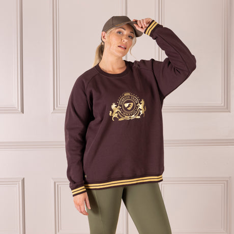 Shires Aubrion Ladies Team Sweatshirt #colour_umber