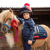 Shires Winnie & Me Hat Silk #colour_navy-red