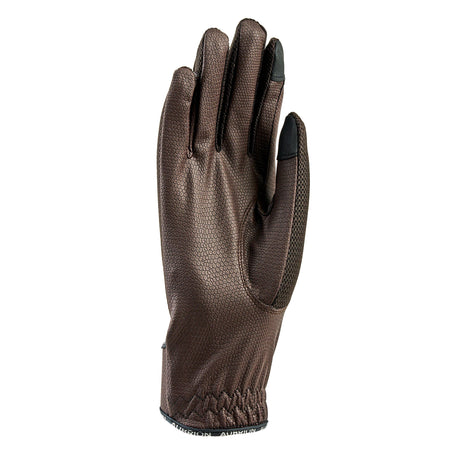 Shires Aubrion Aero Childs Flexfit Riding Gloves #colour_brown