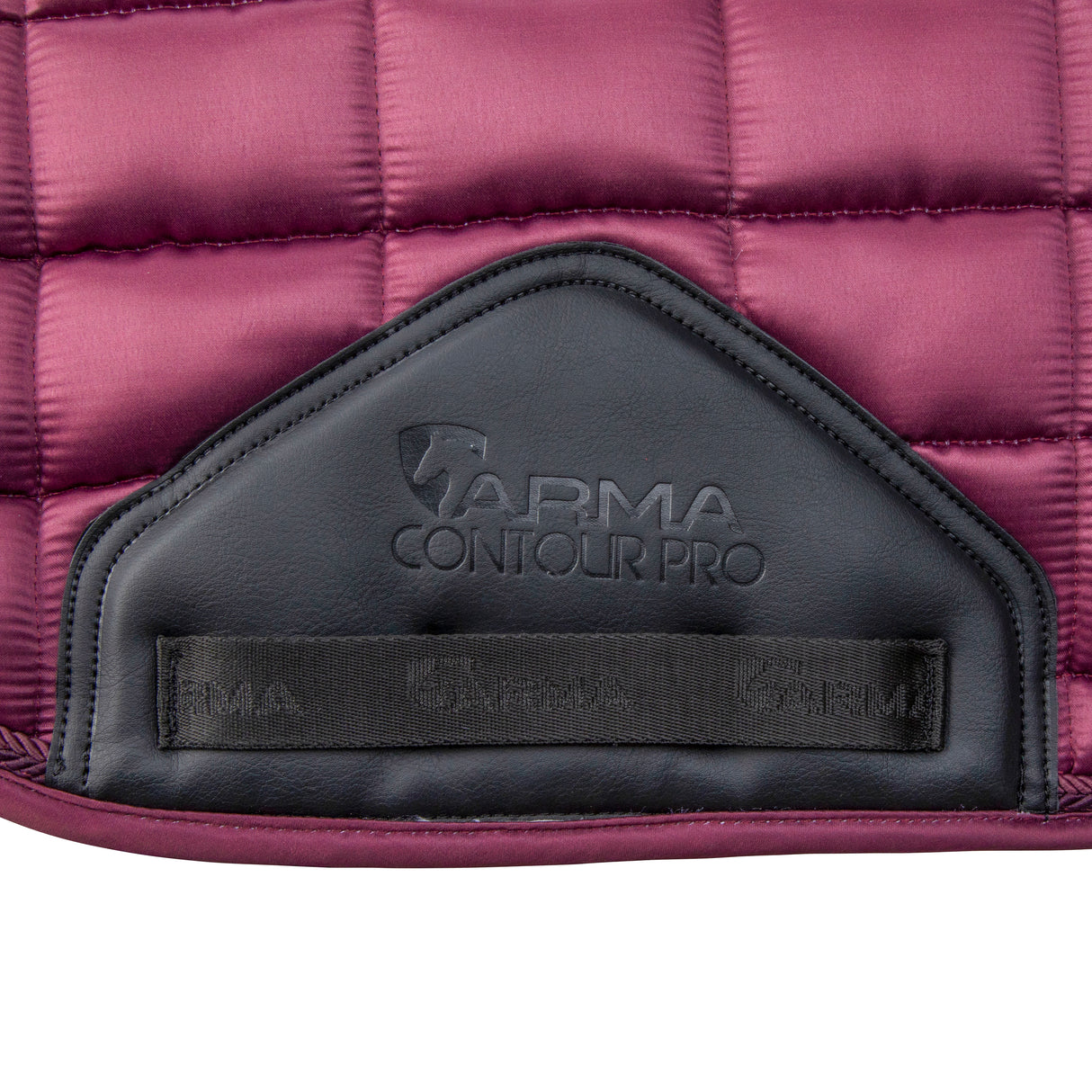 Shires ARMA Eltar Satin Dressage Saddlecloth #colour_black-cherry