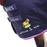 Shires Winnie & Me Stable Sheet #colour_navy