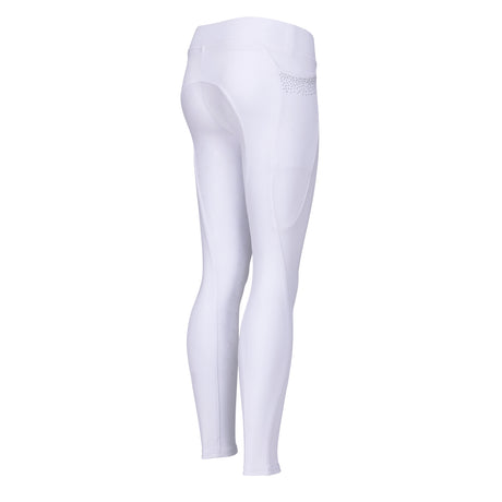 Shires Aubrion Optima GX Riding Tights - Young Rider #colour_white