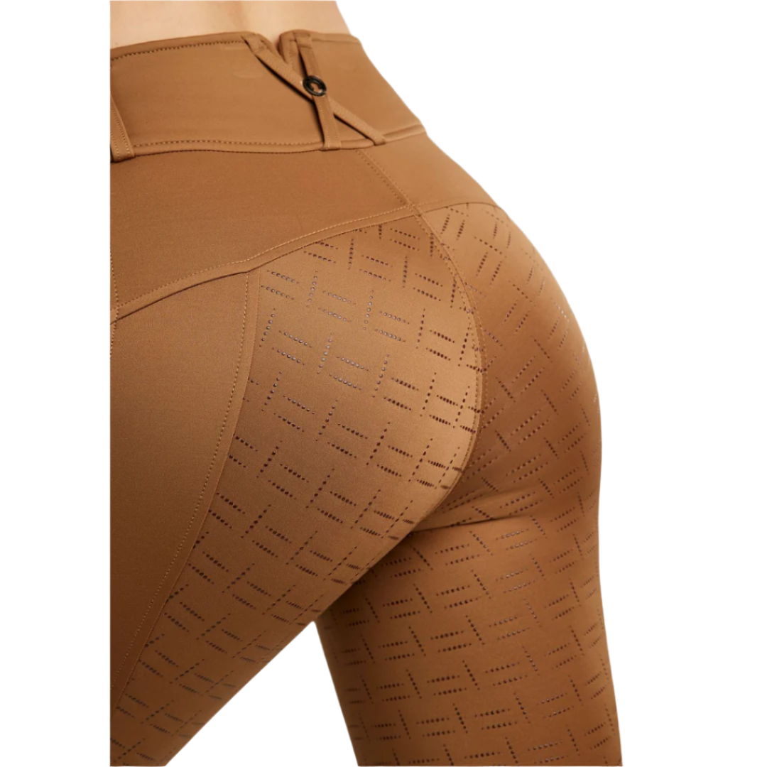 Montar MoGloria Caviar Tape Hybrid Pull-On Full Grip Riding Tights #colour_toffee