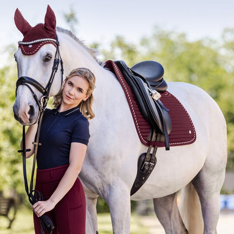 Waldhausen Riga Saddle Pad #colour_velvet-red