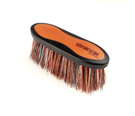 Shires Ezi-Groom Grip Long Bristle Dandy Brush #colour_orange