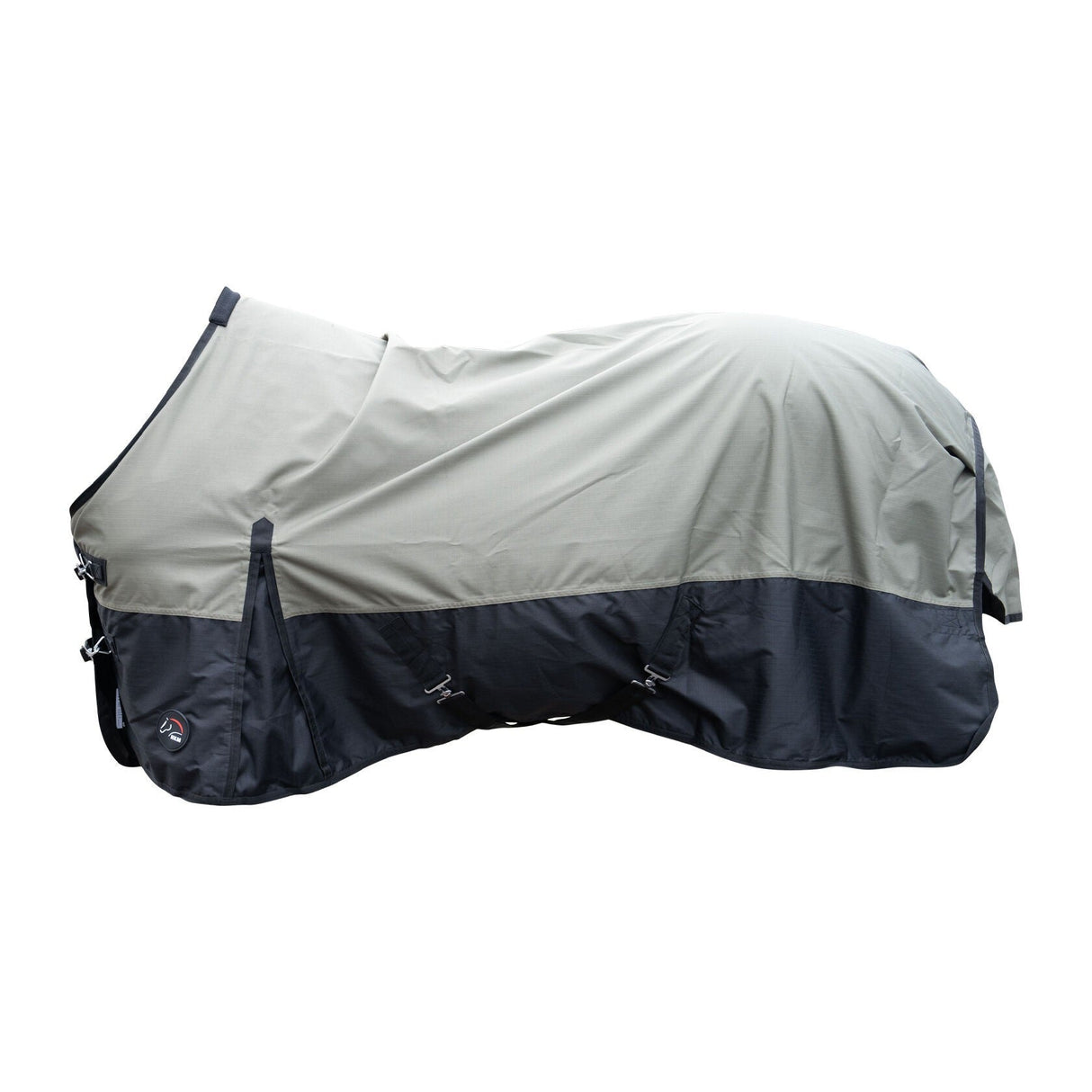 HKM 600D Light Turnout Rug -Chester- #colour_olive-green-black