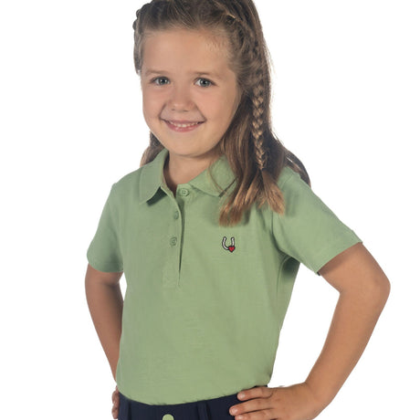 HKM Children's Polo Shirt -Claire- #colour_jade-green