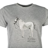 HKM Children's T-shirt -Sparkle- #colour_grey-mottled