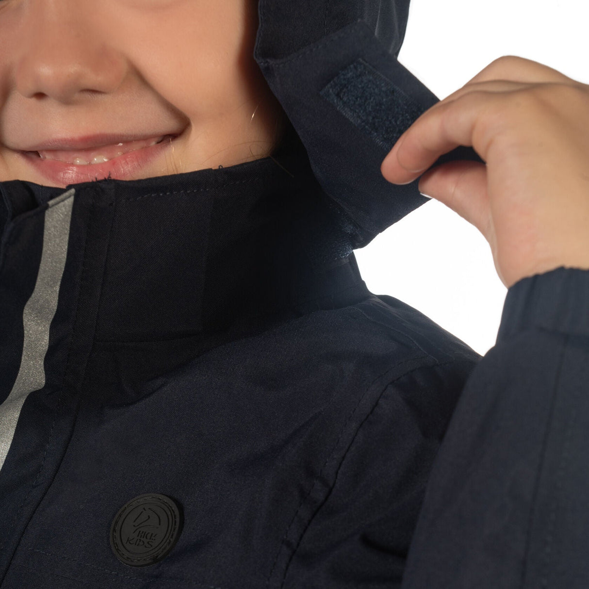 HKM Children's Rain Jacket -Cloudy- #colour_deep-blue