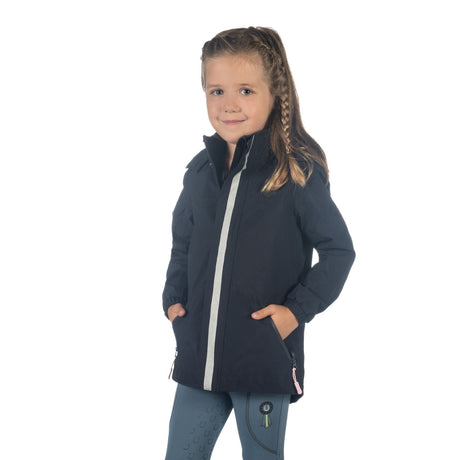 HKM Children's Rain Jacket -Cloudy- #colour_deep-blue