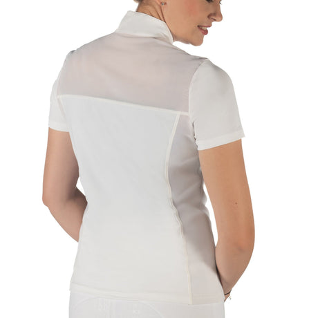 HKM Ladies Short Sleeve Competition Shirt -Skadi- #colour_white