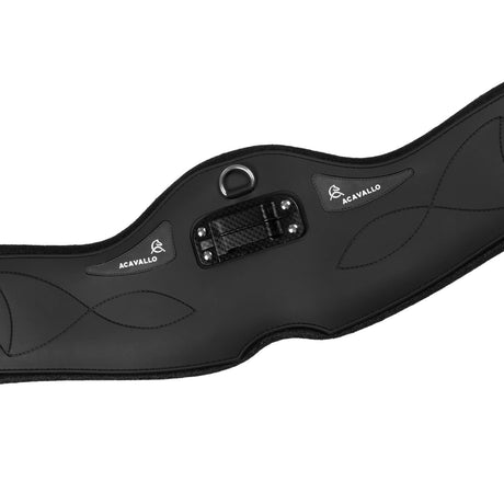 Acavallo Anatomical Dressage Girth Gel Pvc #colour_black