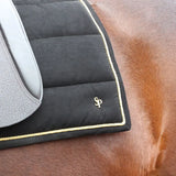 Supreme Products Royal Occasion Suede Saddle Pad #colour_black-gold