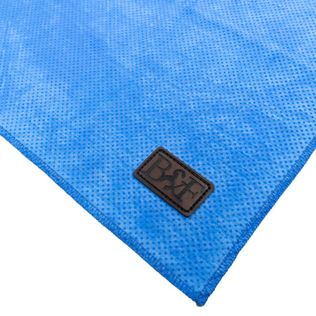 Benji & Flo Quick Dry Dog Towel #colour_blue