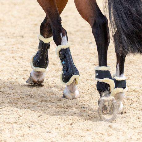 Shires ARMA Carbon SupaFleece Tendon Boots #colour_black