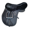Waldhausen Real Lambskin-Saddle Seat Cover #colour_black