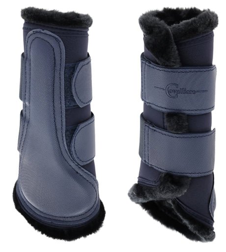 Covalliero Fleeced Lined Brushing Boots #colour_dark-navy