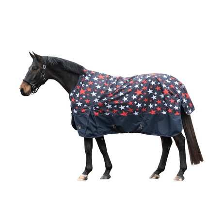 HKM 600D 300g Highneck Rug -Norwich- #colour_blue-with-stars-design