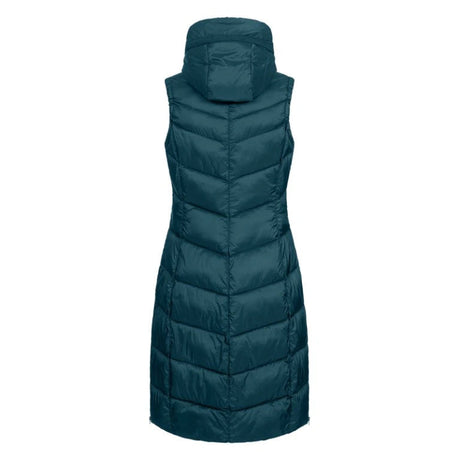 E.L.T Ostende Ladies Lightweight Long Gilet #colour_petrol-blue