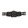 Stubben Equi-Soft® Short Saddle Girth with Cover - Black #colour_vachette-leather-ebony