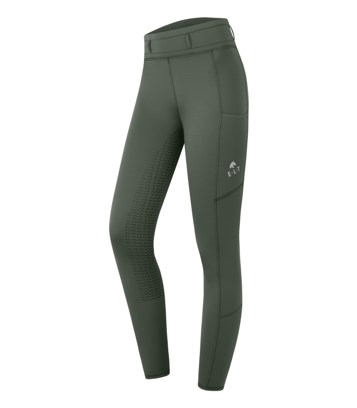 E.L.T Ella Ladies Riding Leggings #colour_khaki