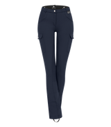 E.L.T Ladies Micro Jodhpur Cargo Silicone Breeches #colour_night-blue