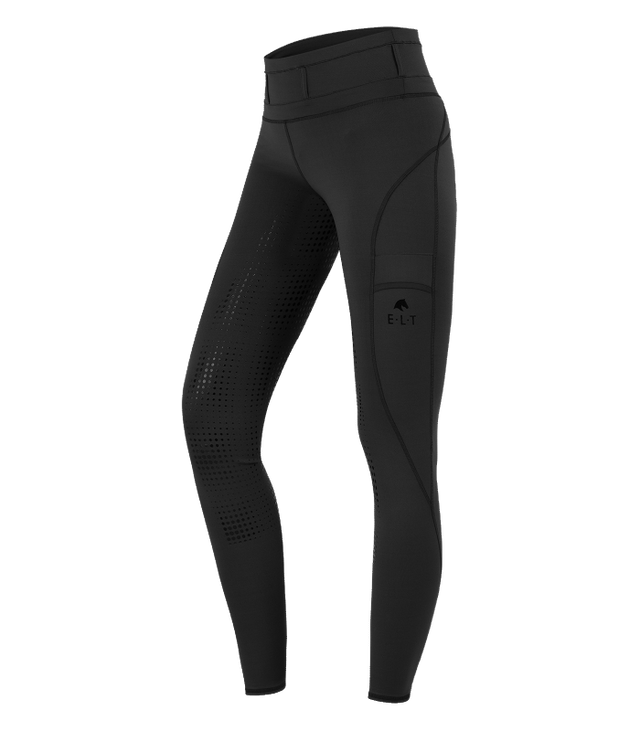 E.L.T Ladies Hanna High Waist Riding Leggings #colour_black