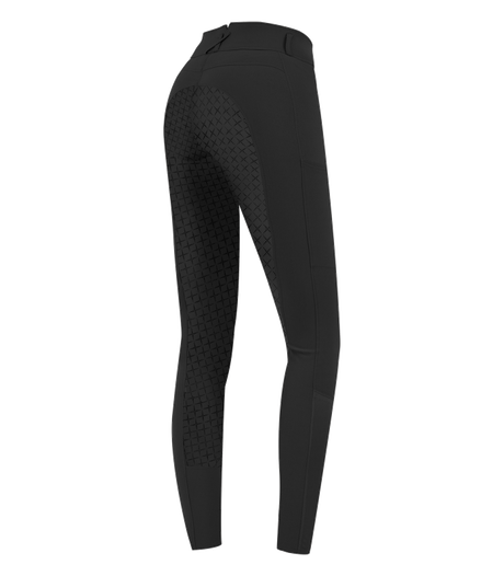 E.L.T Micro Ladies Sport Silicone High Waist Riding Breeches #colour_black