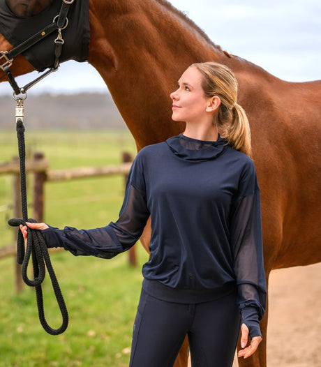 ELT Ruby Fly Protection Hoody #colour_deep-blue