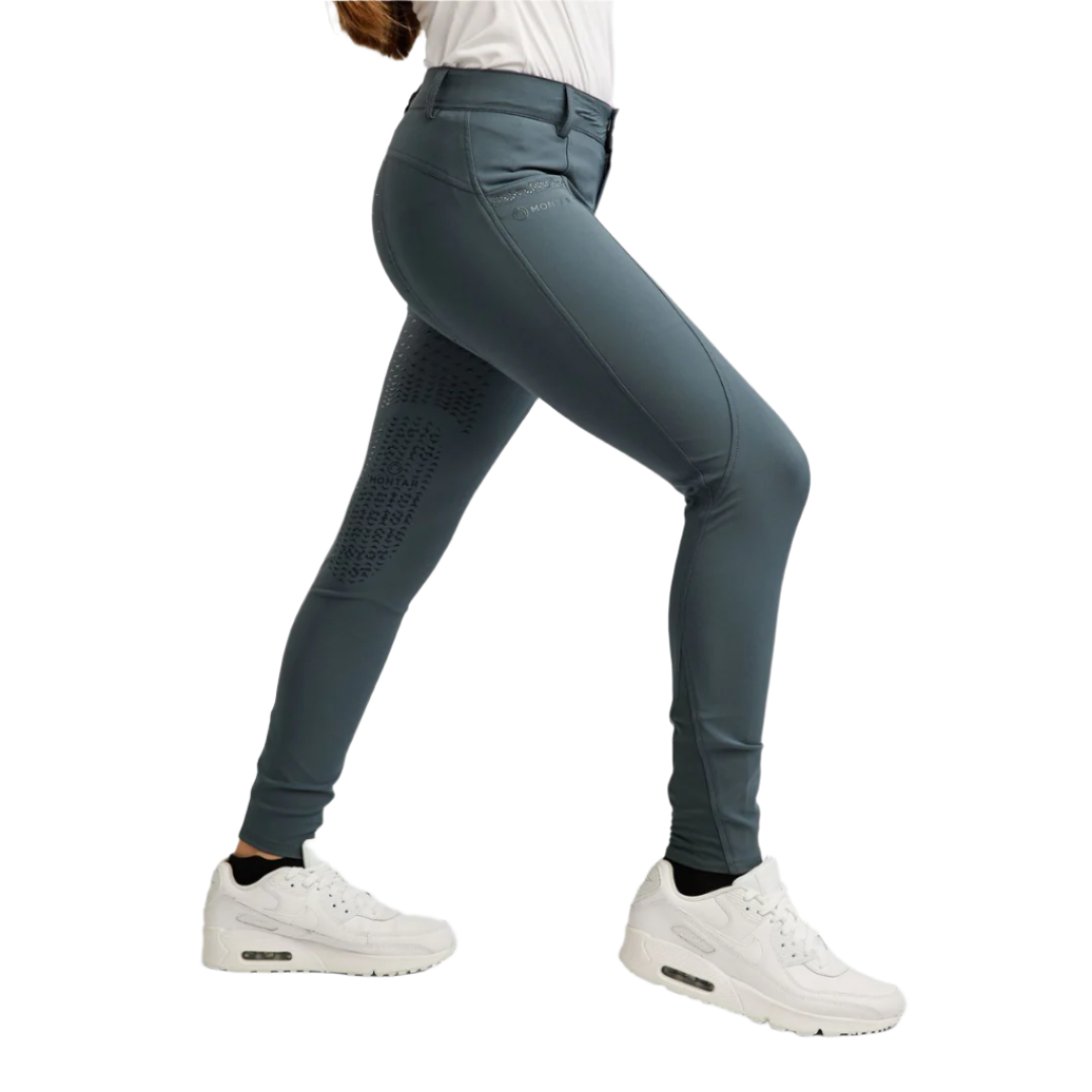 Montar Junior Crystal Full Grip Breeches #colour_dark-slate