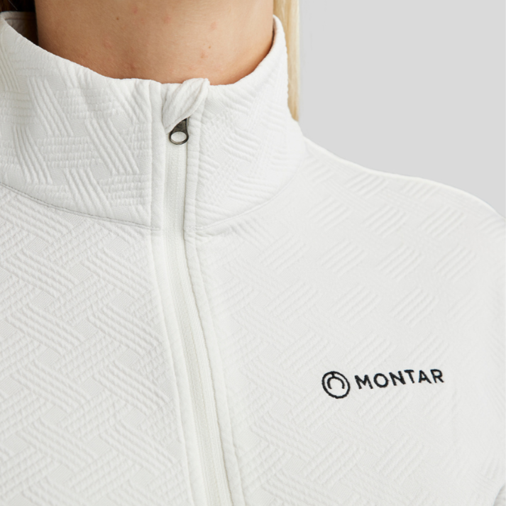 Montar MoCilia Refined Short Sleeved Jacquard Training Shirt #colour_white