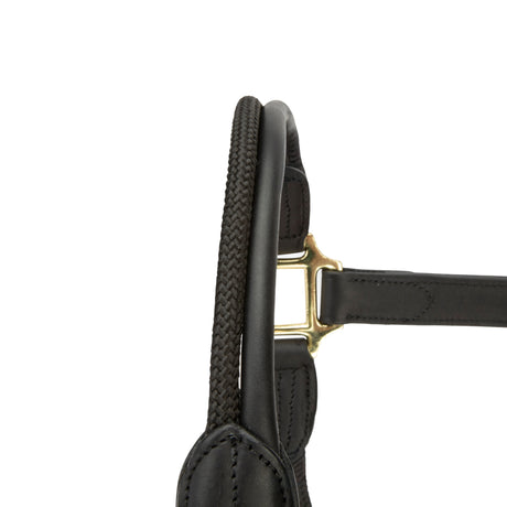 Shires Velociti Lusso Soria Leather Headcollar #colour_black