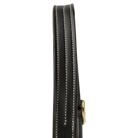 Shires Velociti Lusso Girona Leather Headcollar #colour_black