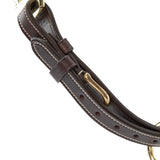 Shires Velociti Lusso Girona Leather Headcollar #colour_havana